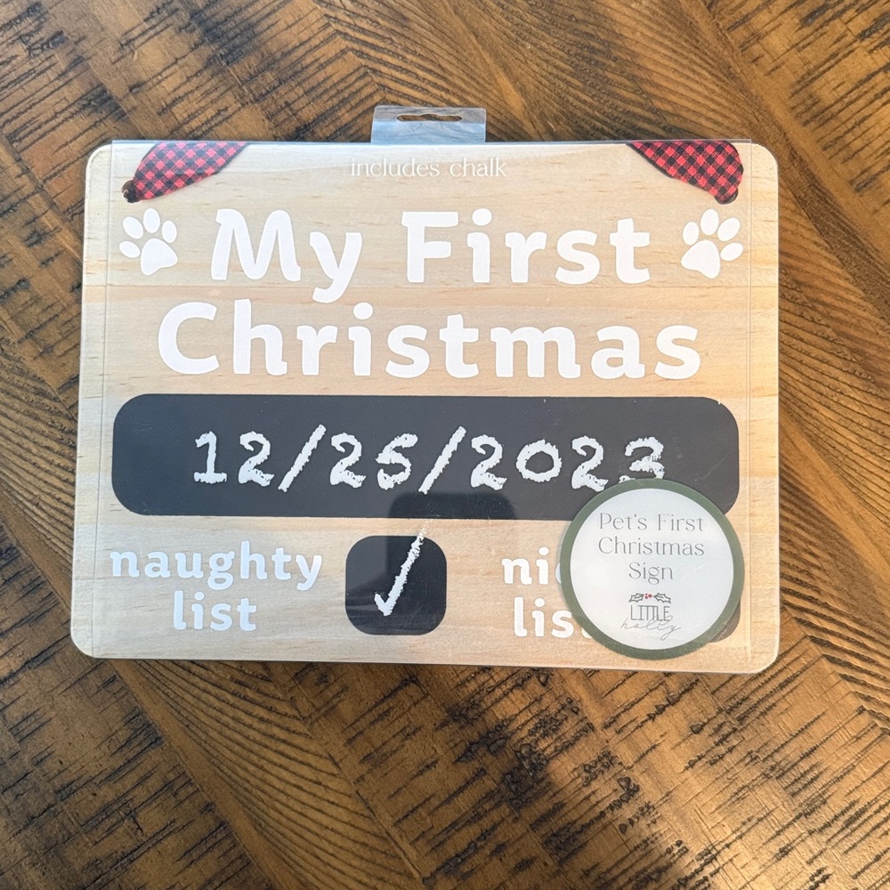 Pets First Christmas Sign